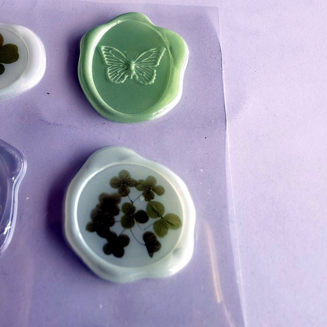 Sealing Wax Sticker, 2D Embossed Sticker