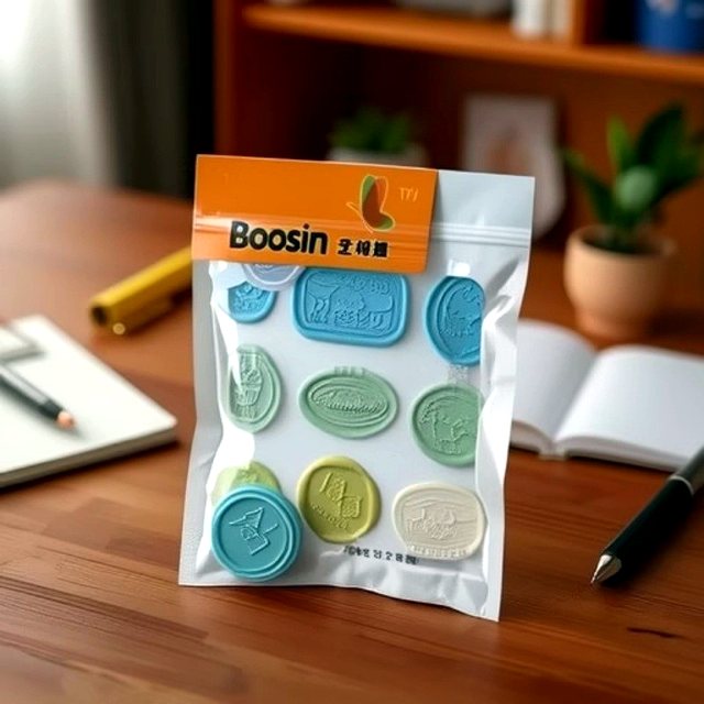 Sealing Wax Sticker, 2D Embossed Sticker