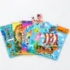Custom reusable sticker book range with illustrated themed covers and reusable animal pieces