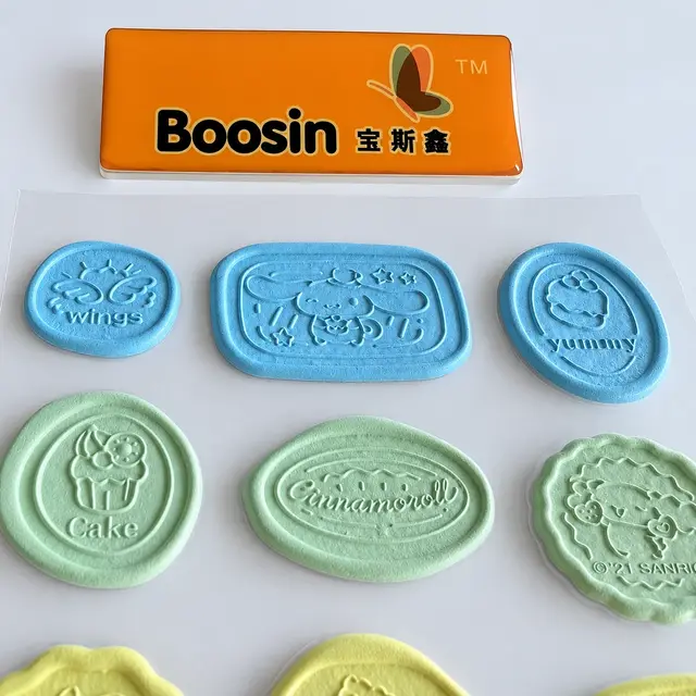 Custom Sealing Wax Sticker / 2D Embossed Sticker Manufacturer