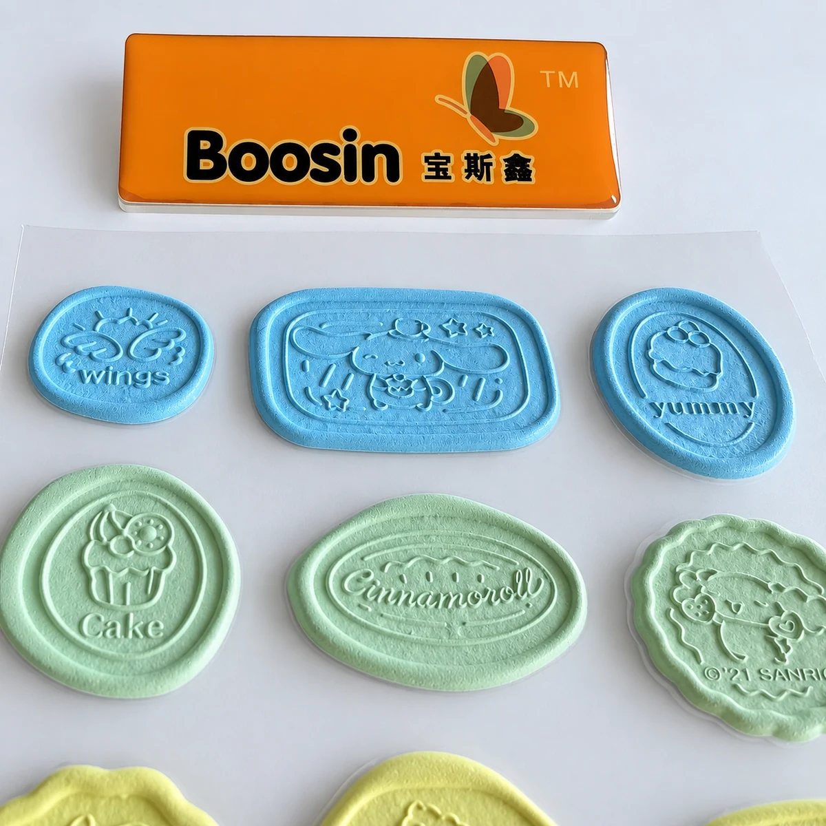 Custom Sealing Wax Sticker / 2D Embossed Sticker Manufacturer