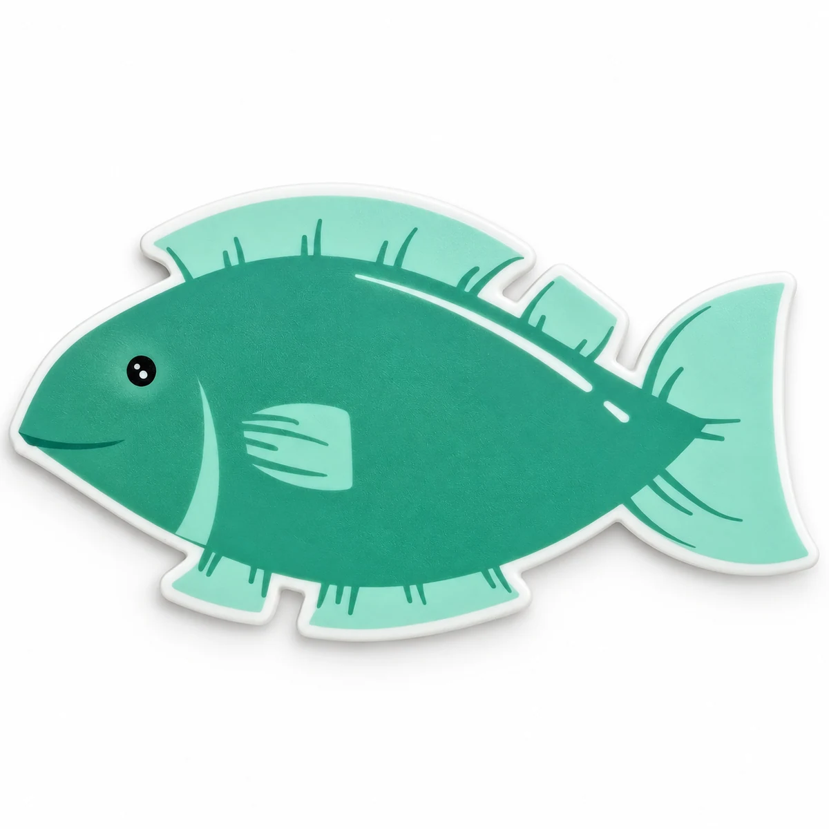Custom reusable TPE fish sticker sheets for OEM brand artwork and wholesale projects