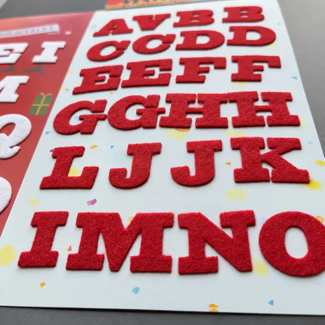 Custom Felt Sticker / Fabric Sticker Manufacturer