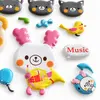 Custom foam sticker sheets with music-themed bear designs for OEM brand projects