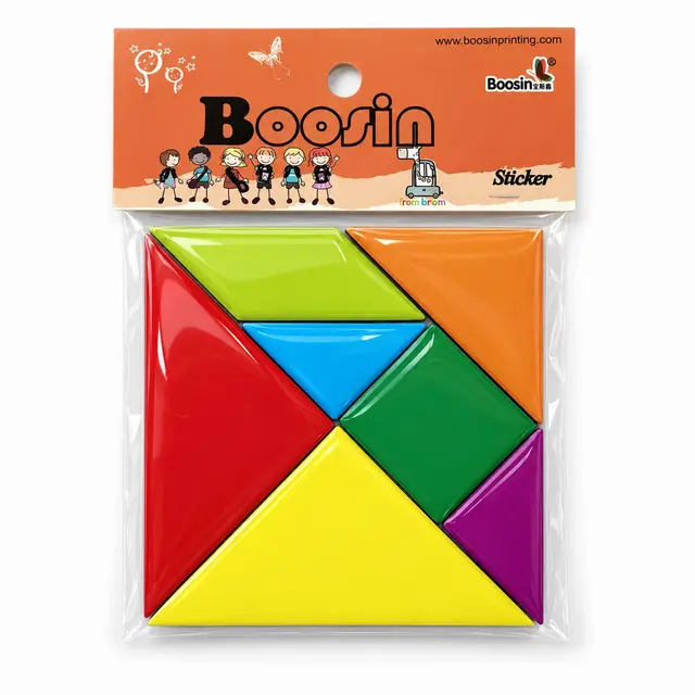 Custom magnetic tangram puzzle sets for OEM educational brands and wholesale projects