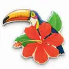 Custom toucan-design refrigerator magnet for promotional brand projects