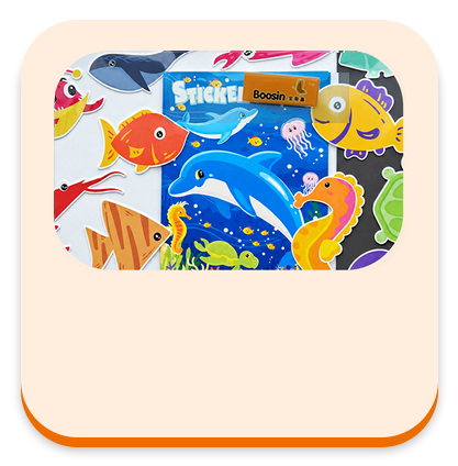 Educational sticker book OEM product by Boosin