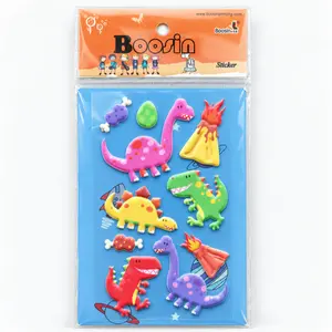 Custom 3D puffy sticker sheets for OEM brand artwork and wholesale retail packaging